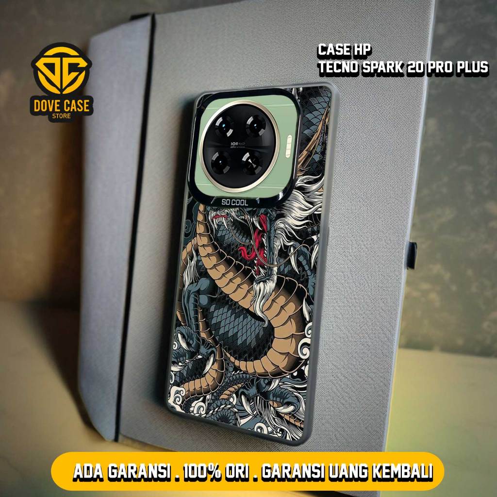 CASE INFINIX TECHNO SPARK 20 PRO PLUS เคสใหม่ล่าสุด IMD HOLOGRAM DR4G0N FULL - CASE IMD HYBRID PLATE