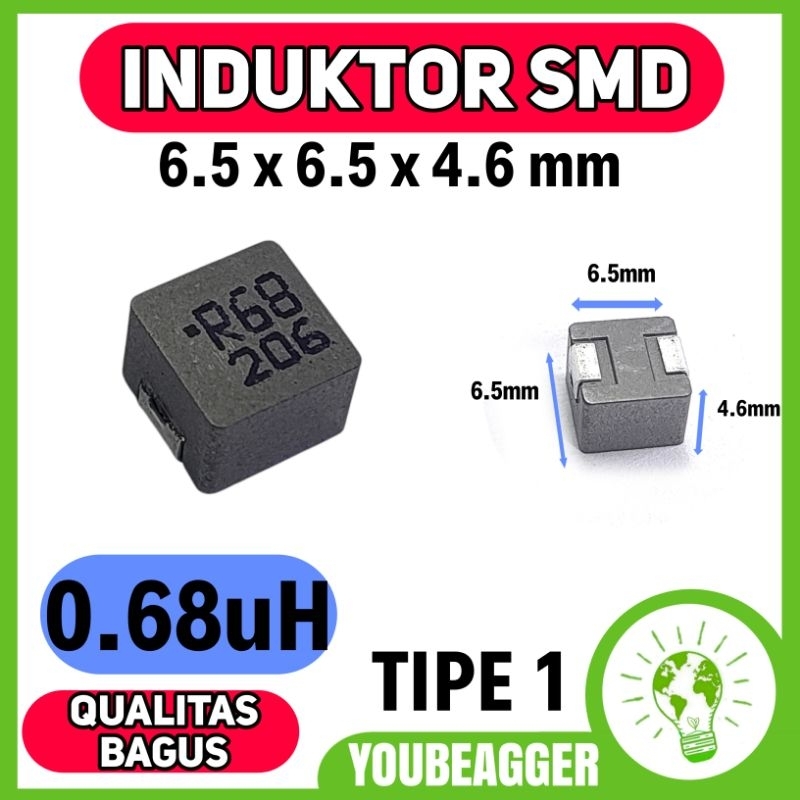 ตัวเหนี่ยวนํา SMD R68 0.68uH smd ประเภท 1