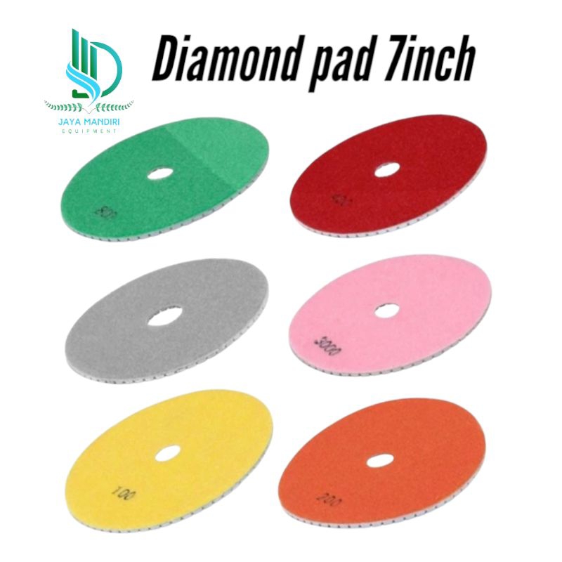 DIAMOND PAD POLISHING MARBLE GRANITE 7 นิ้ว