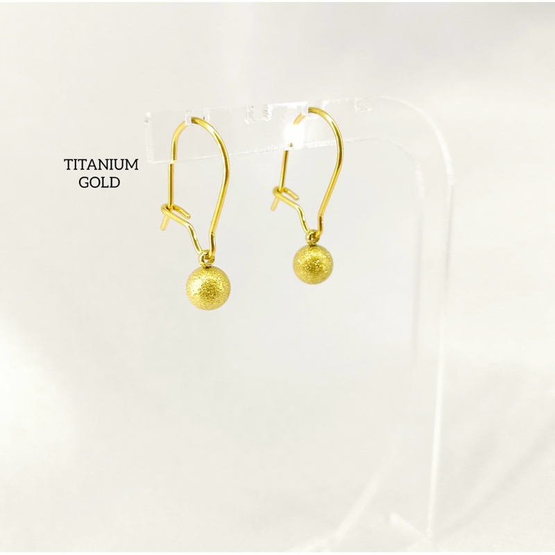 GOLD ADULT TITANIUM EARRINGS