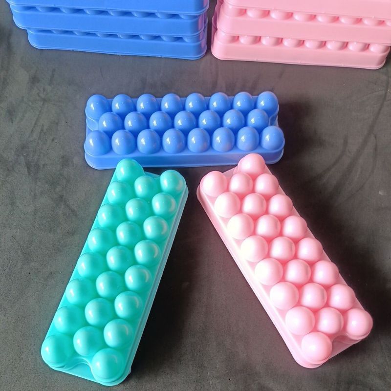 (12 ชุด) Ice Cube แม่พิมพ์ไข่แม่พิมพ์ Jely แม่พิมพ์พุดดิ้งแม่พิมพ์ไข่เยลลี่แม่พิมพ์ Erico YN 32D