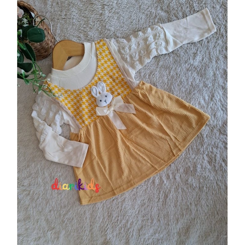 NT555 IMPORTED CORN SLEEVED DRESS 5-24 เดือน BABY DRESS / CHILDRENS DRESS RECENT CHILDRENS DRESSED F