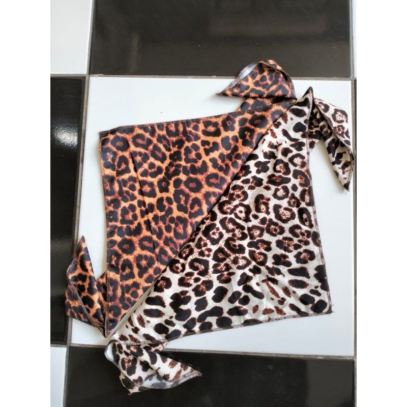 Leopard Bandana l ผ้าพันคอเสือดาว l ผ้าพันคอ Skena Scarf l Leopard Slayer l Unisex