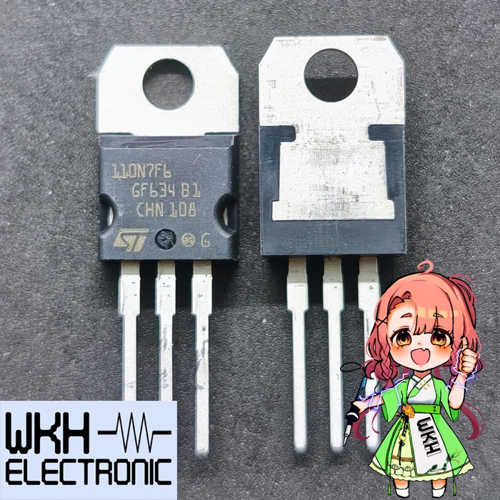 ต้นฉบับ 110N7F6 P110N7F6 STP110N7F6 MOSFET 110A 68V N-Ch FET TO220