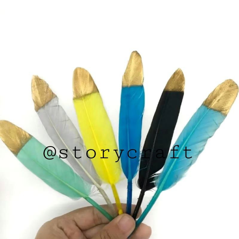 ต่อ 1 ชิ้น - ทอง SPED GOSE FEATHERS/GOLD SPED FEATHERS/GOOSE FEATHERS/VARIOUS