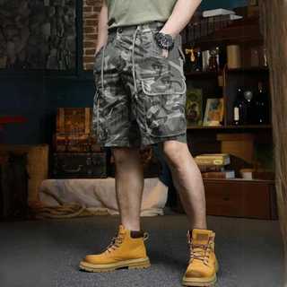 Celana Cargo Loreng Pendek Kargo Army Pria Camo Camouflage Short Pants