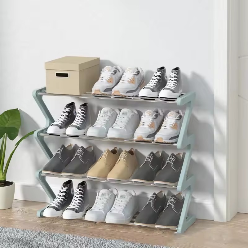 ZIZAG SHOE RACK 4-TIER ZIGZAG SHOE SANDALS RACK / 3-TIER SHOE RACK / 3-TIER SHOE RACK / 4-TIER และ 3