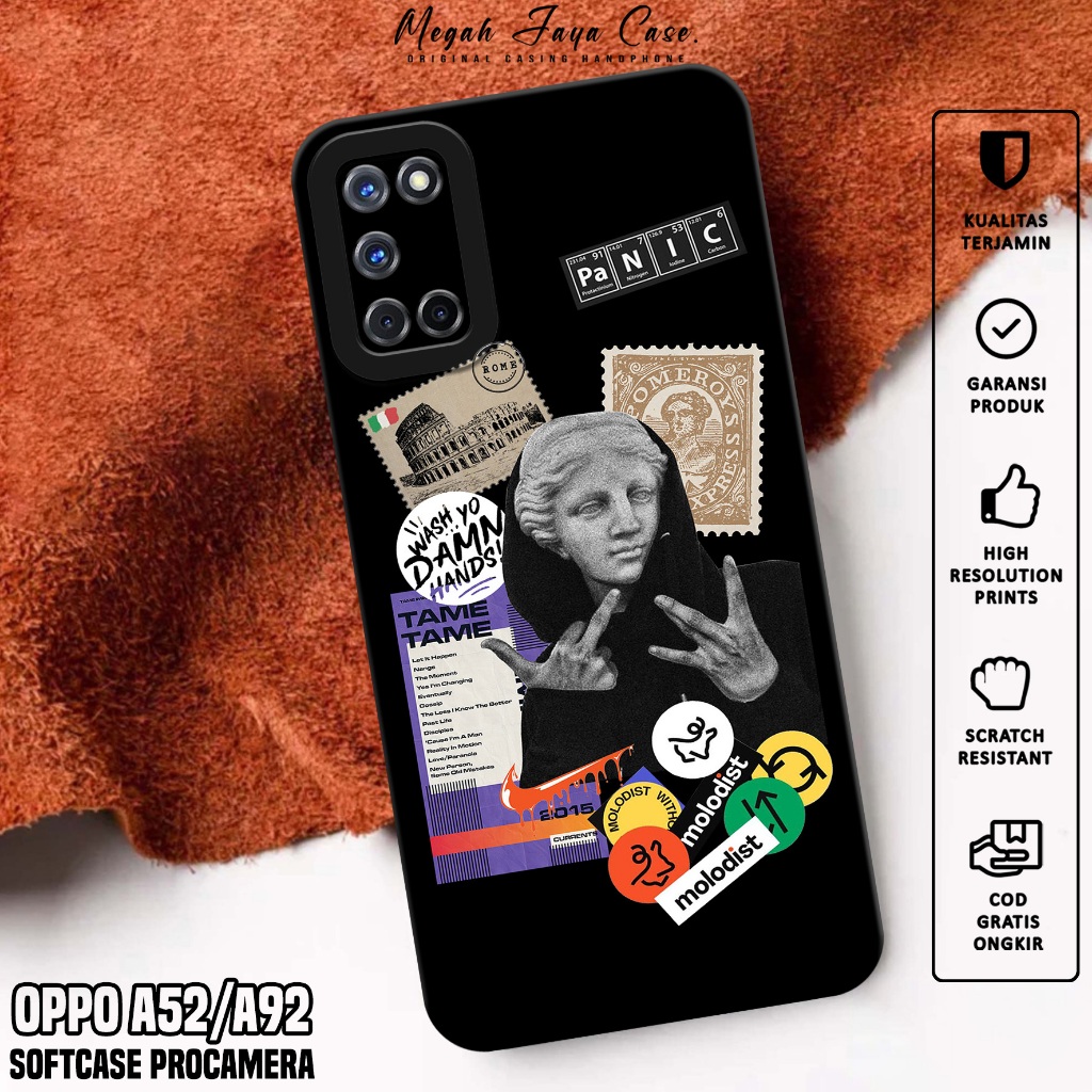 เคส HP OPPO A52 / OPPO A92 - OPPO A92 / OPPO A52 Aesthetic Motif Softcase - เคสโทรศัพท์ OPPO A52 - เ