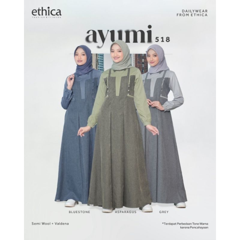Gamis Daily Ayumi 518 by Ethica - Kampung Butik Masaya
