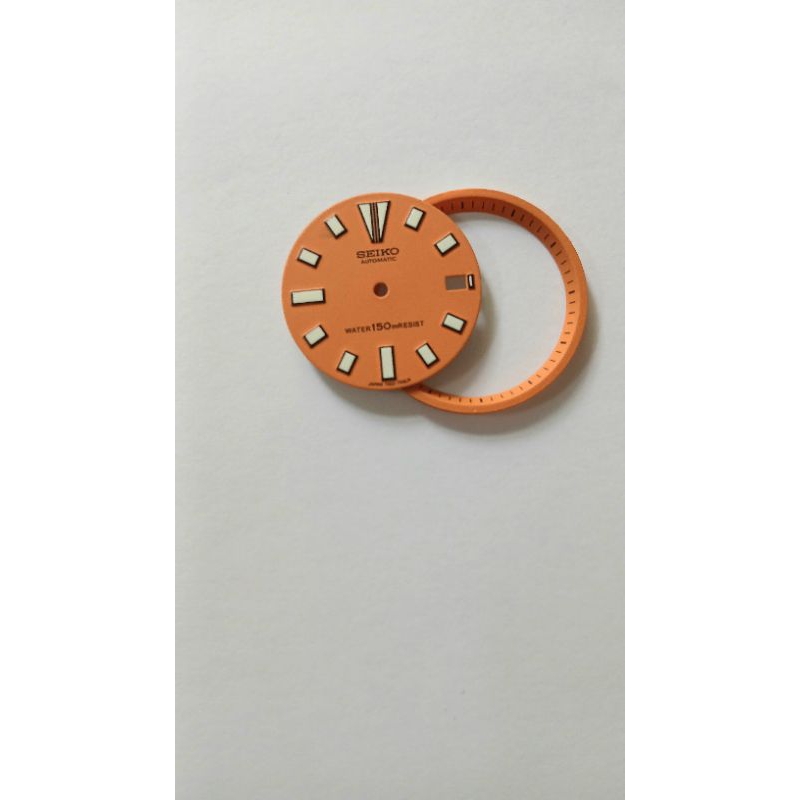 จาน Seikomod Dial Seikomod Plate 7002 Plate 7002 Dial 7002 สีส้ม