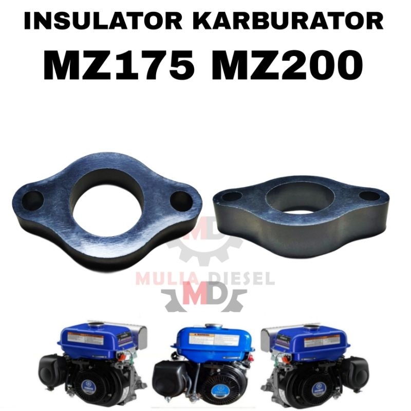 MESIN คาร์บูเรเตอร์ไฟเบอร์ Insulator MZ175 MZ200 เครื่องยนต์อเนกประสงค์ YAMAHA