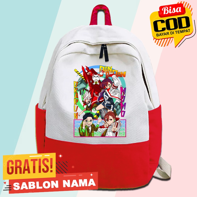 Dandadan Okarun & Momo Childrens Backpack / กระเป๋าเป้เด็กอนุบาลและประถมศึกษาสําหรับเด็กชายและเด็กหญ