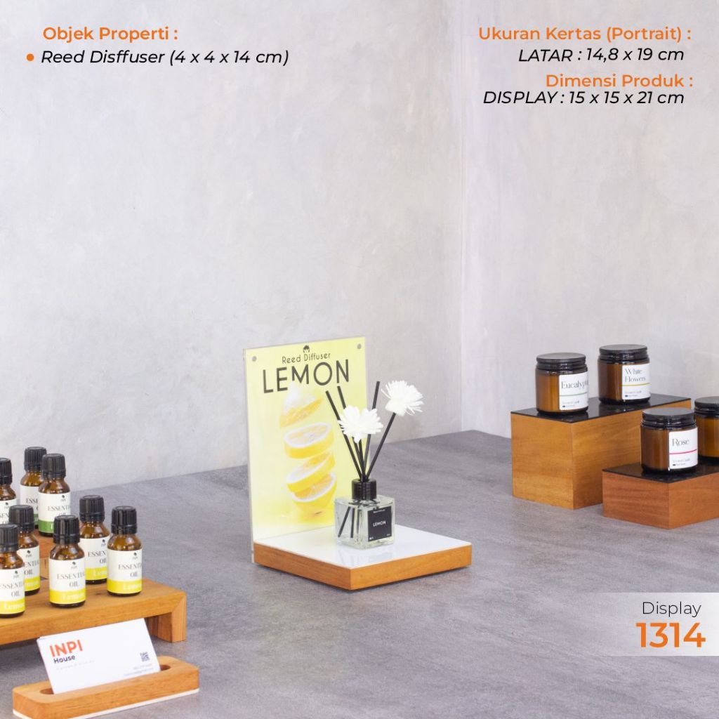 Display Portrait Reed Diffuser Fresh Aroma - Inpihouse