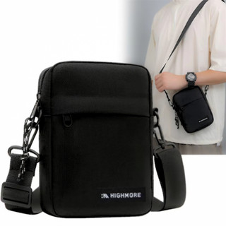 Tas Selempang Pria Wanita Highmore Slingbag Casual Original Tas Bahu Hitam Stylish