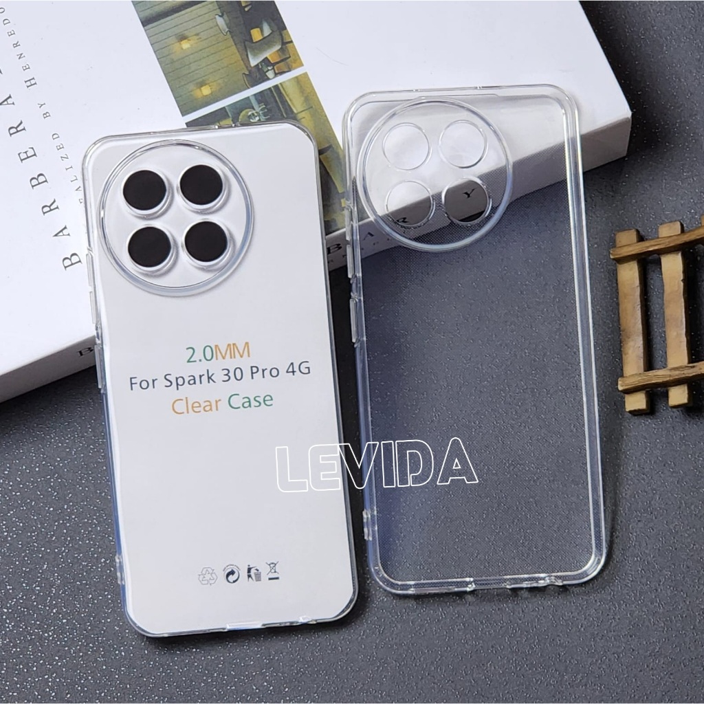 Tecno Spark 30 Pro 4G Tecno Spark 30 4G Softcase Clear 2.0mm Case Bening Tecno Spark 30 Pro 4G Tecno