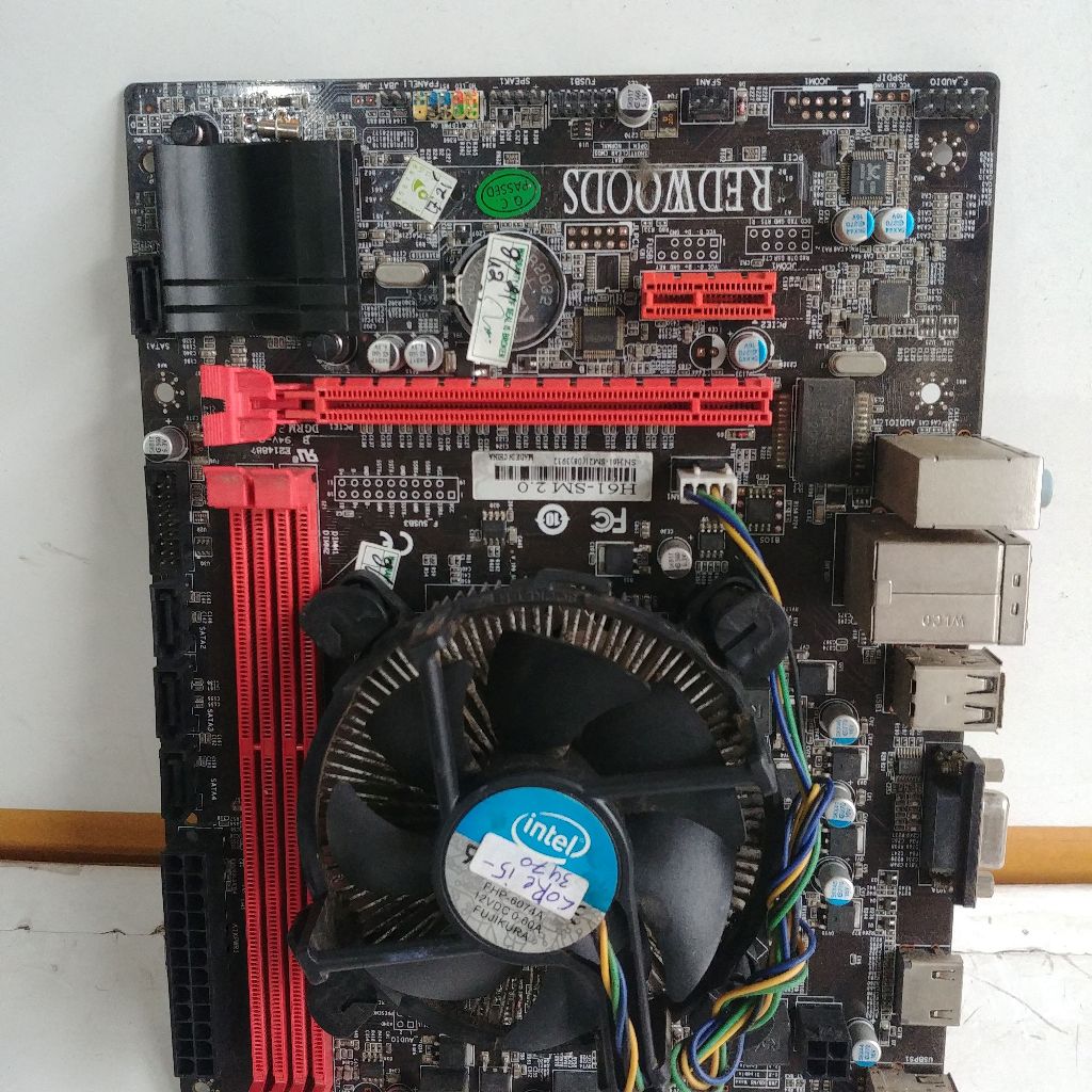 เมนบอร์ด H61 REDWOODS Plus Procie core i5 3470 พัดลม HDMI Plus ปกติ พร้อมใช้งาน
