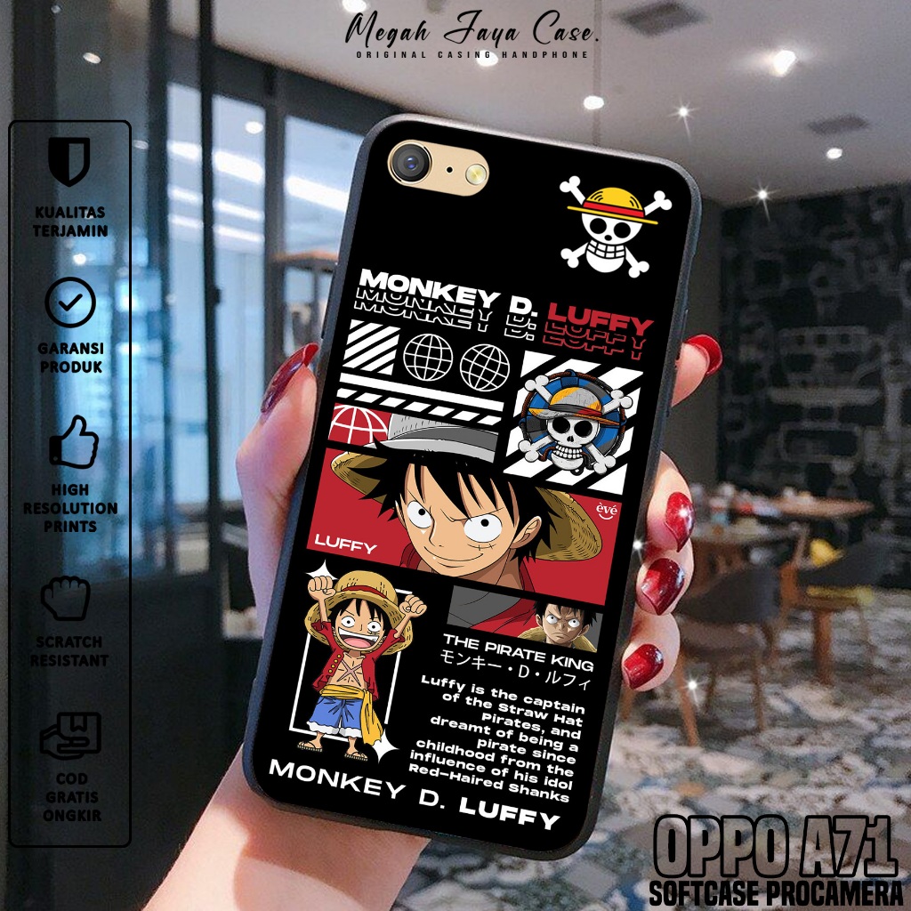 เคสโทรศัพท์ HP OPPO A71 - OPPO A71 Softcase ONE PIECE Motif - เคส OPPO A71 - เคสโทรศัพท์ OPPO A71 - 