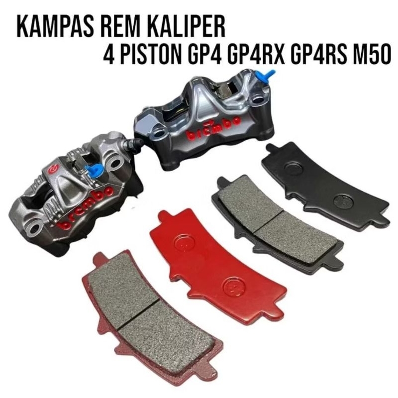 BIG RADIAL 4 PISTON แผ่นดิสก์เบรค GP4RS GP4RX M4 M7 GP4 PREMIUM 4P 4 PISTON DISC PAD GP4