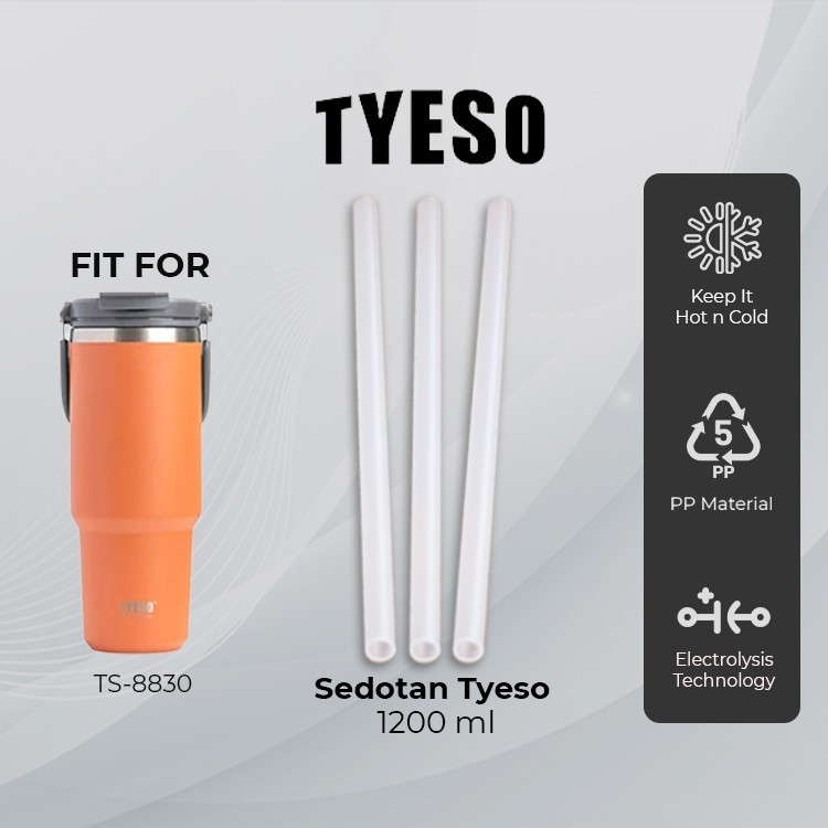 ด้ามจับฟางแก้วน้ํา Tyeso 2-in-1 / อะไหล่ด้ามจับ Tyeso