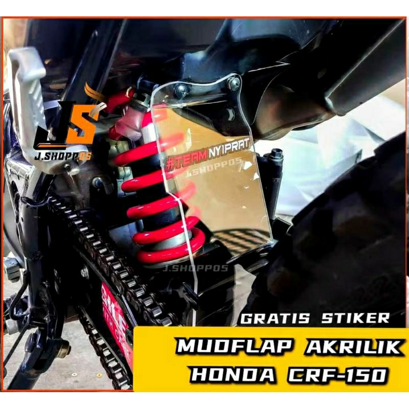 แผ่นกันโคลนอะคริลิค Honda CRF 150L KLX 150 ความหนา 3 Milli