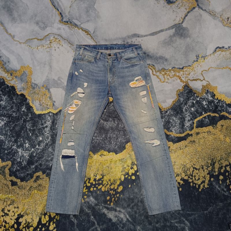 กางเกงยีนส์ขาด L3p1s 505C W30 L32