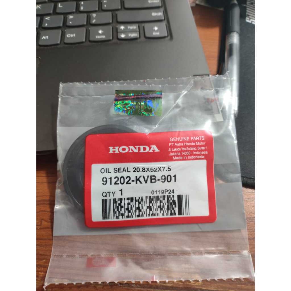 ซีลน้ํามันฮอนด้าKVB-901 91202-KVB-901 ซีล As Pully Beat, Beat Fi, Scoopy, Spacy Original AM