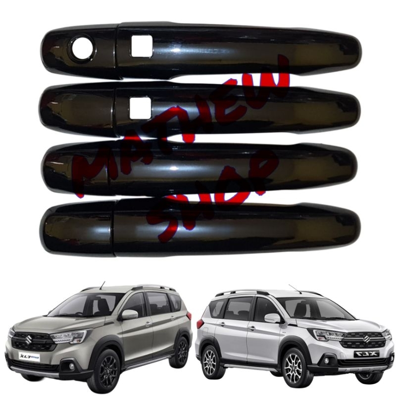 ฝาครอบมือจับประตู Suzuki XL 7 Xl 7 2020 2021 2022 2023 2024 2025 2026 สีดําเงา/มือจับประตู XL7 Hybri