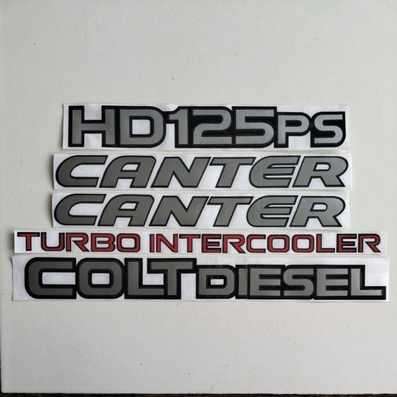 สติ๊กเกอร์ Canter ตัด HD 125 PS, HD 110 PS, 125 PS, 110 PS, 136 PS