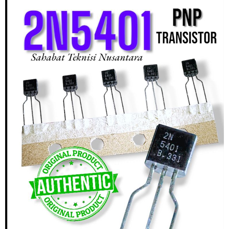 @5ชิ้น TR 2N5401 | ทรานซิสเตอร์ 2N5401 PNP Channel