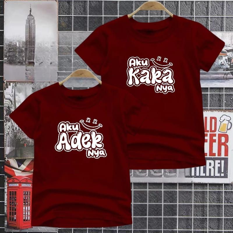 Kaka Adek เสื้อยืดเด็ก Unisex (แยกจําหน่าย) อายุ 1-10 ปี DFS_Shop