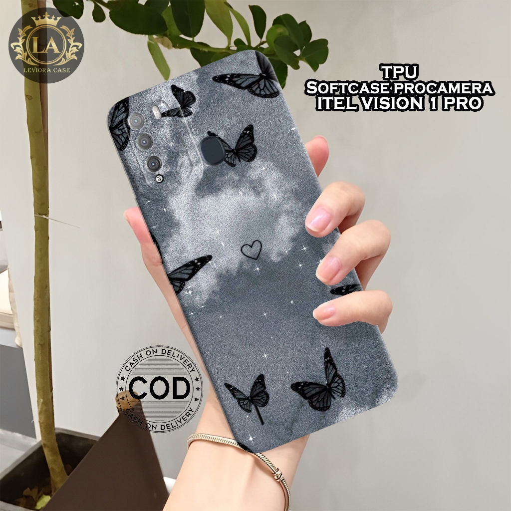 เคส HP ล่าสุด ITEL VISION 1 PRO - เคส Leviora - เคสแฟชั่นผีเสื้อ - ITEL VISION 1 PRO Softcase - เคสก
