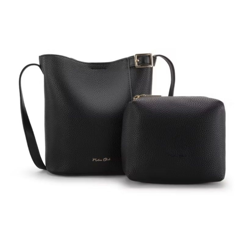 Hitam Milan Chiva Womens Sling bag Black New