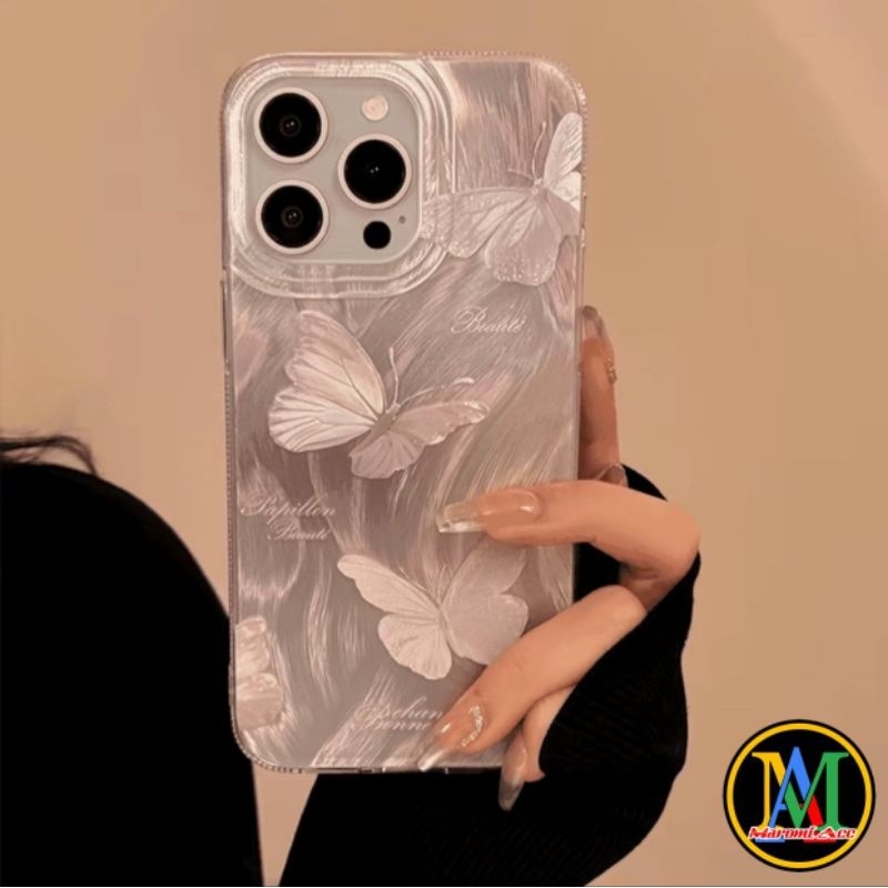 M053 กรณี FEATHER GOLD BUTTERFLY OPPO A5S A7 A12 A11K A1K A15 A15S A16 A16E A16K A16S A17 A17 A17K A