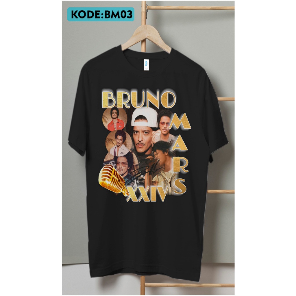 เสื้อยืด KATUN Bruno mars live ปี 2024 เสื้อยืดผ้าฝ้ายพรีเมี่ยม BM03