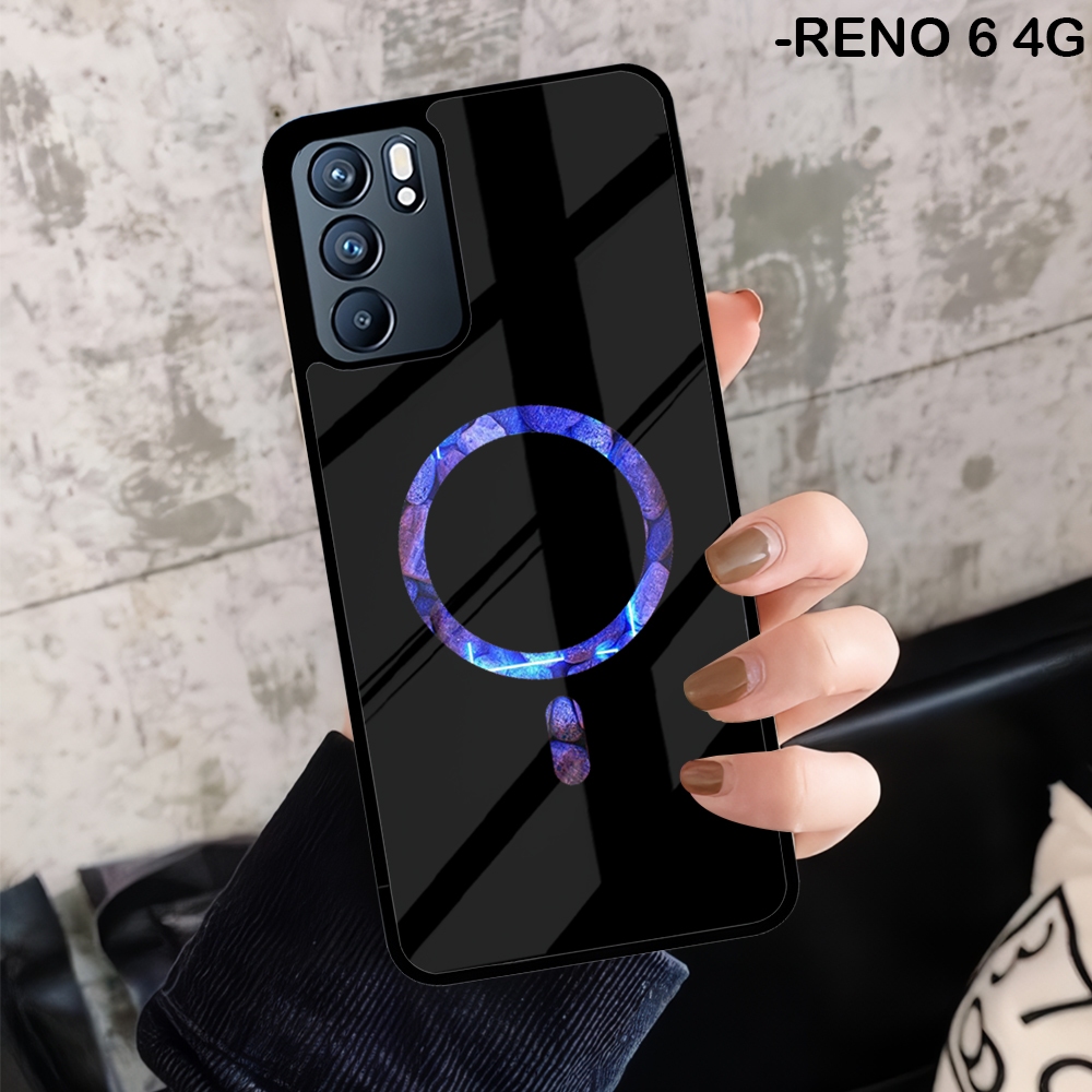 HP Oppo Reno 6 5 4 4G Reno 6 7 8 7z 8z 5G กรณีล่าสุด Hardcase 2D Glossy Glass Case Oppo Reno 6 4G แฟ