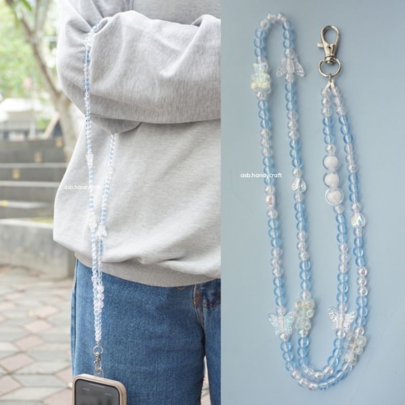 GANTUNGAN HP [LS001] - Phone Lanyard / Phone Holder / Phone Strap / Long Champ / Premium / Korean