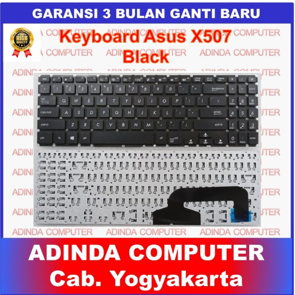 Asus X507 X507M X507LA X507UF A507 X507L Y5000 คีย์บอร์ดสีดํา