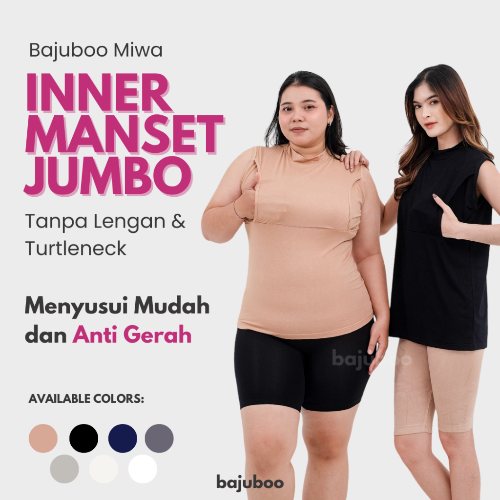 Bajuboo Miwa - JUMBO Manset สําหรับหญิงตั้งครรภ์และให้นมบุตรได้เรยอนสแปนเด็กซ์พรีเมี่ยมแขนกุด