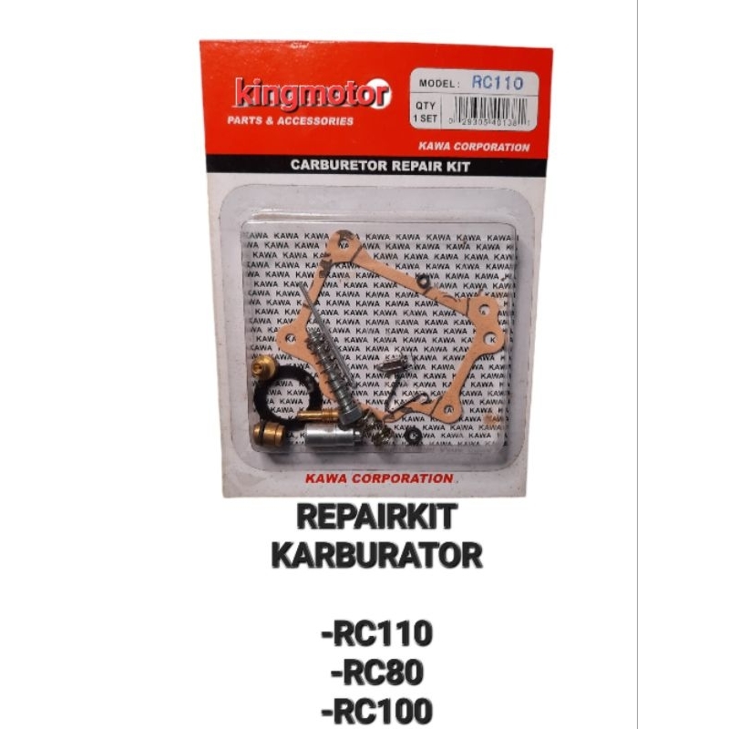 RC110 RC8O RC100 CARBURETOR REPAIR KIT SUPER QUALITY