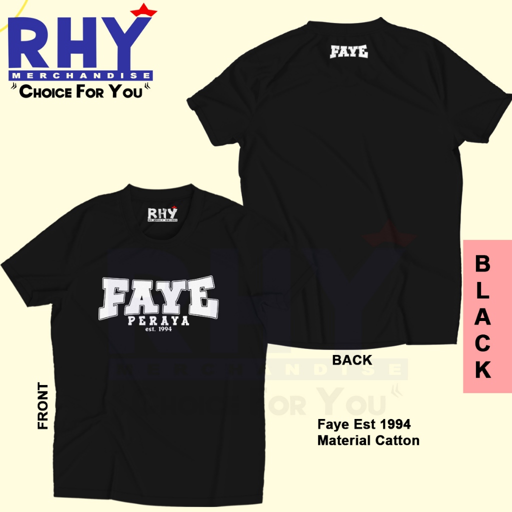 ไร | Faye Peraya est 1994 เสื้อยืด Thai Artist Fanart Kaos (UNOFFICIAL)
