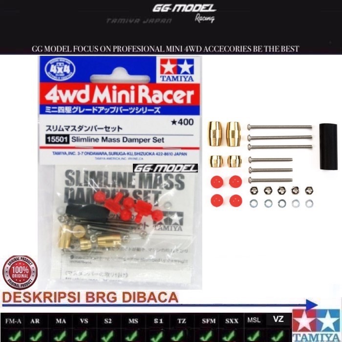 TAMIYA 15501 SLIMLINE MASS DAMPER SET