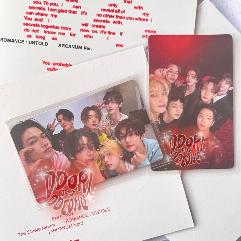 PHOTCARD อย่างเป็นทางการ ENHYPEN GROUP PC ROMANCE UNTOLD