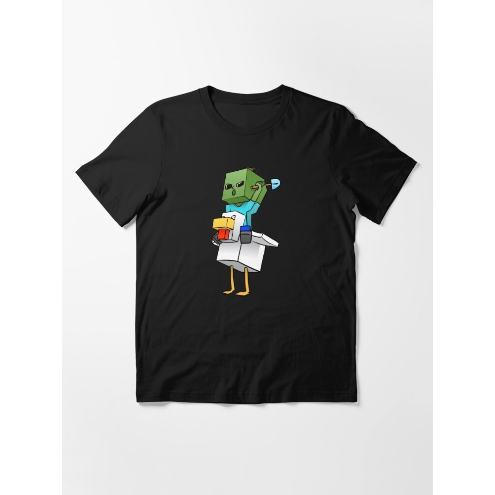 เสื้อยืดหน้า Minecraft Chicken Jockey Minecraft