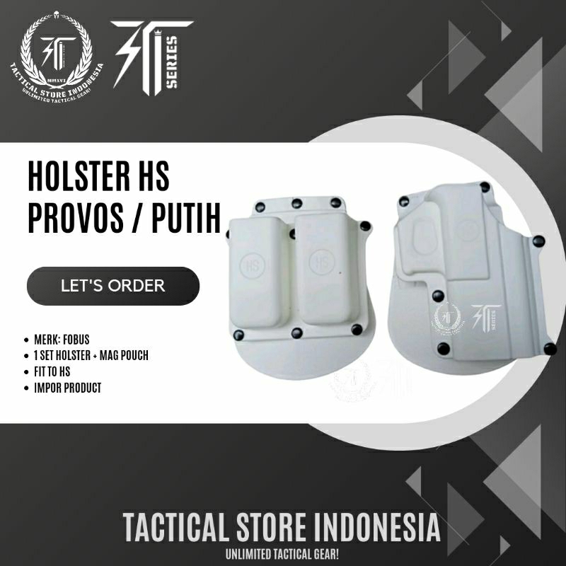 Putih Holster Provost / HS Fobus Provos - ซองสีขาว