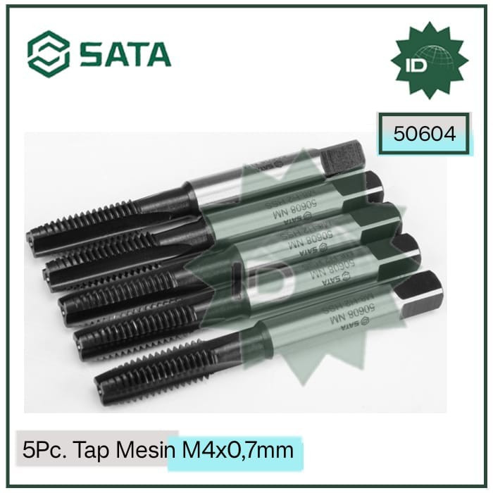 MESIN TAP ENGINE 50604 - 5PC. HSS MACHINE TAP M4X0.7MM เครื่องมือ SATA