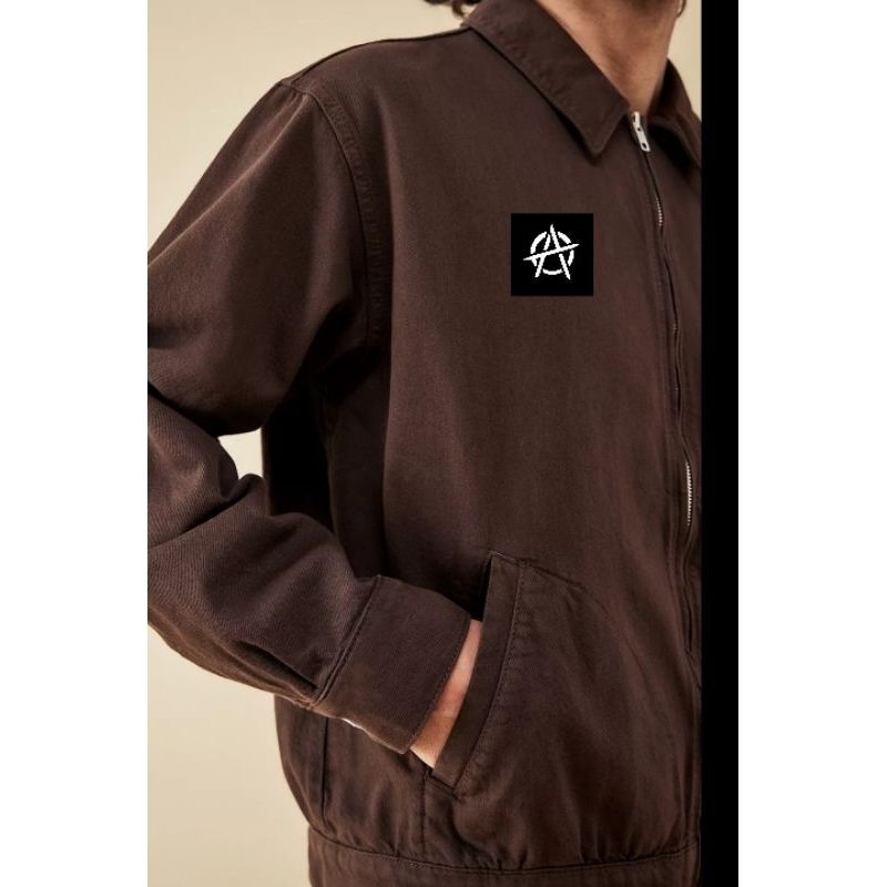 SURELY/WORK BROWN DENIM JACKET /A2/ TRENDY เสื้อแจ็คเก็ตผู้ชาย