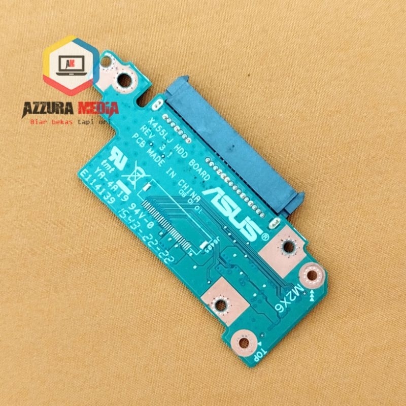 แผงขั้วต่อซ็อกเก็ต HDD ฮาร์ดดิสก์ SSD แล็ปท็อป ASUS A455L X455L X455LD X454Y X454YA X454W