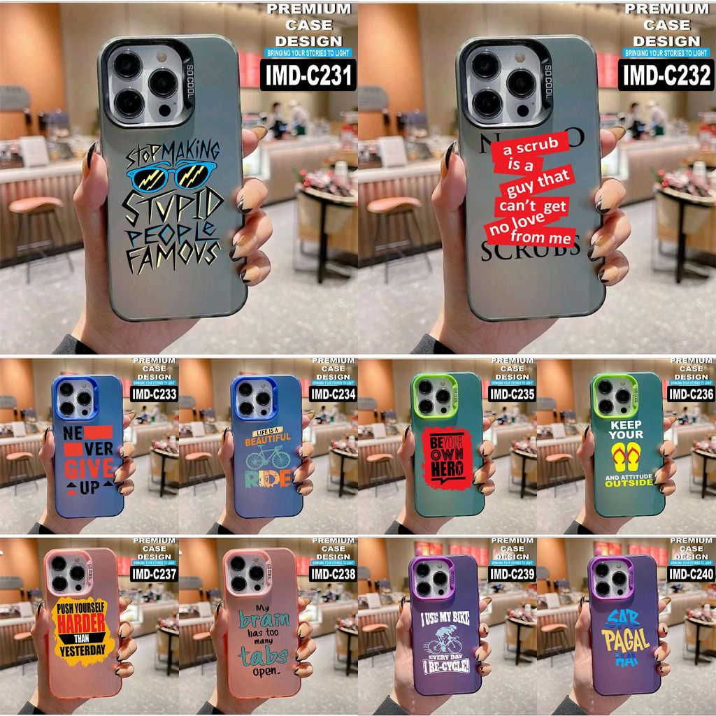 POCO F4/F4 GT/F3/M5S/M3/M3 PRO/POCO X6/X6 PRO/POCO X5/X5 PRO ⭐️ CASE MOTIF CODE IMD C231- C240 CHECK