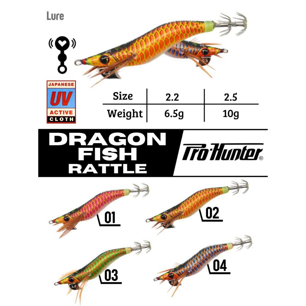 PRO HUNTER DRAGON FISH EGI KING