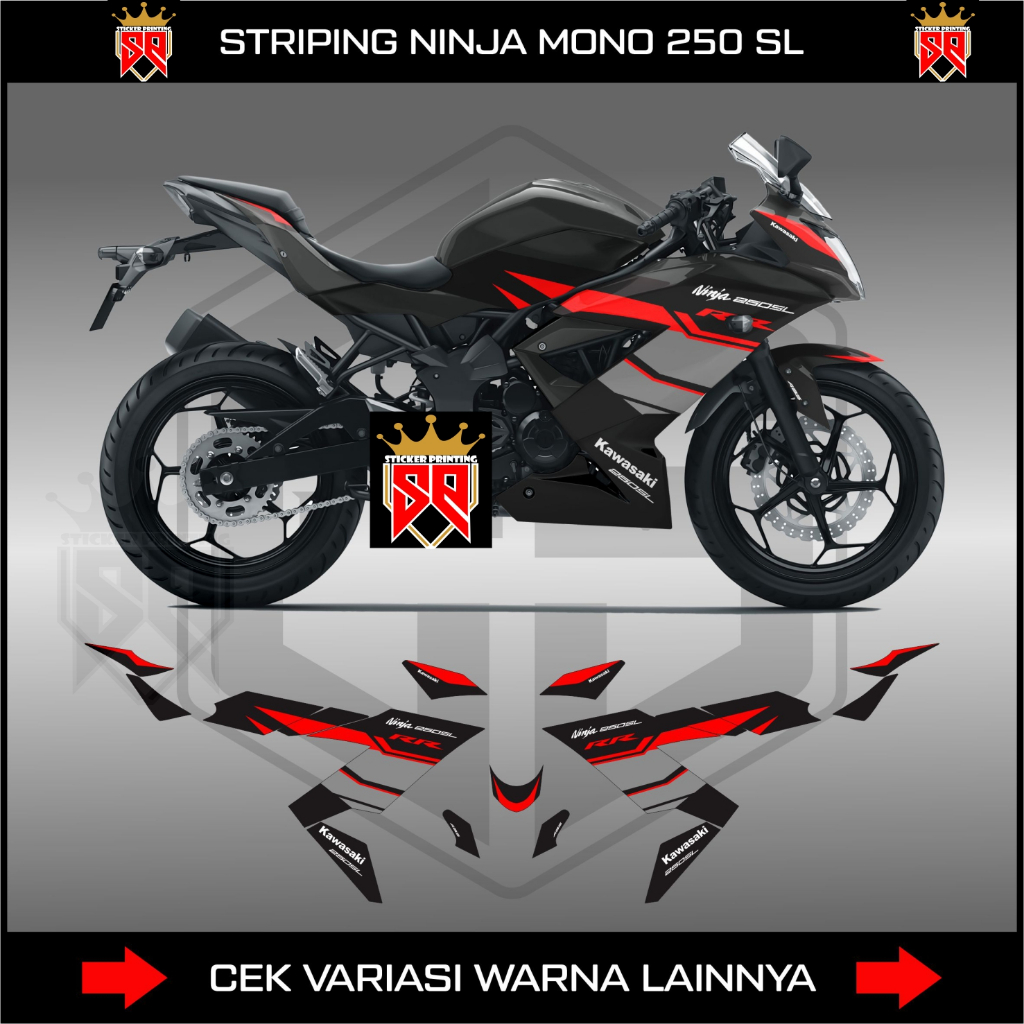 Striping NINJA MONO 250/DECAL STICKER KAWASAKI NINJA 250 MONO